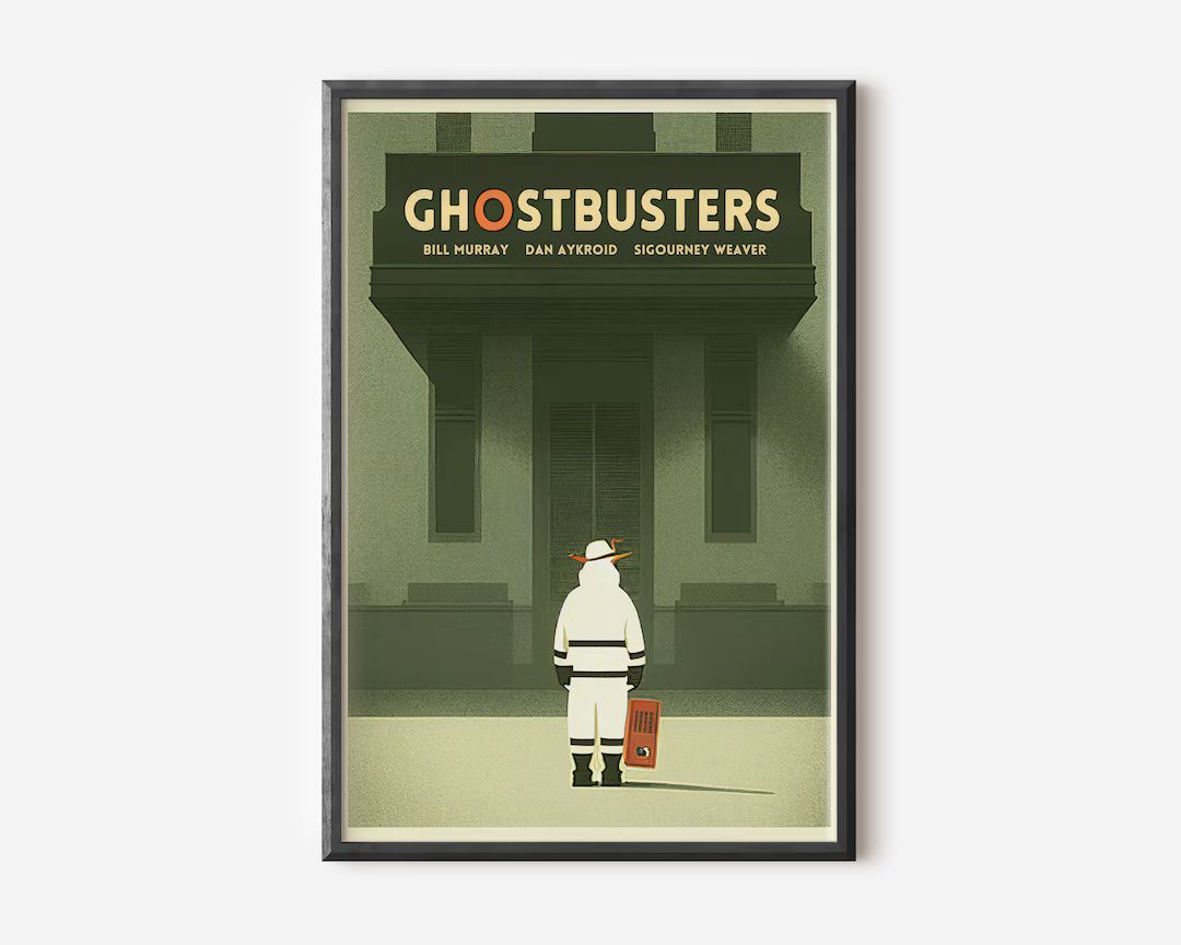 Ghostbusters Poster, Instant Download, Minimal Movie Poster, Horror Movie Poster, Vintage Movie P... | Etsy (US)