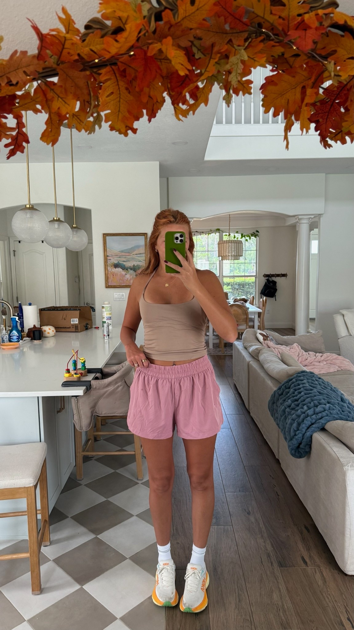 cute workout fit 🤎🌸