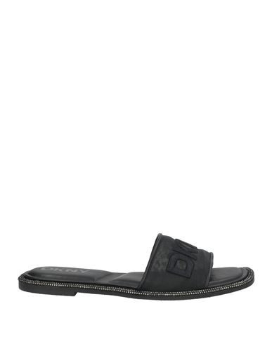 Dkny Woman Sandals Black Size 7 Textile fibers | YOOX (US)