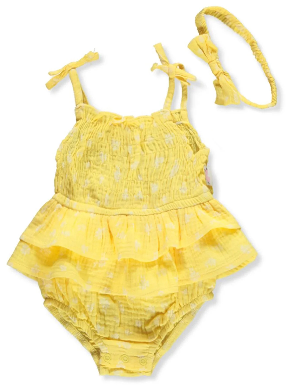 Duck Duck Goose Baby Girls' 2-Piece Bodysuit Set - yellow, 6 - 9 months (Newborn) | Walmart (US)
