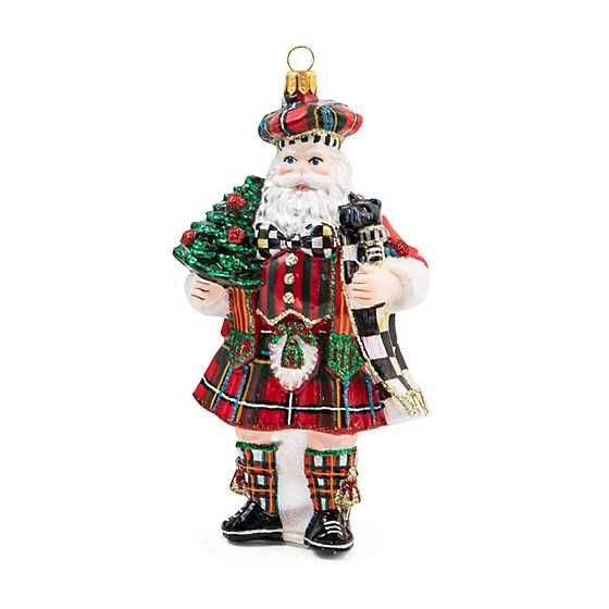 Glass Ornament - Scottish Santa | MacKenzie-Childs
