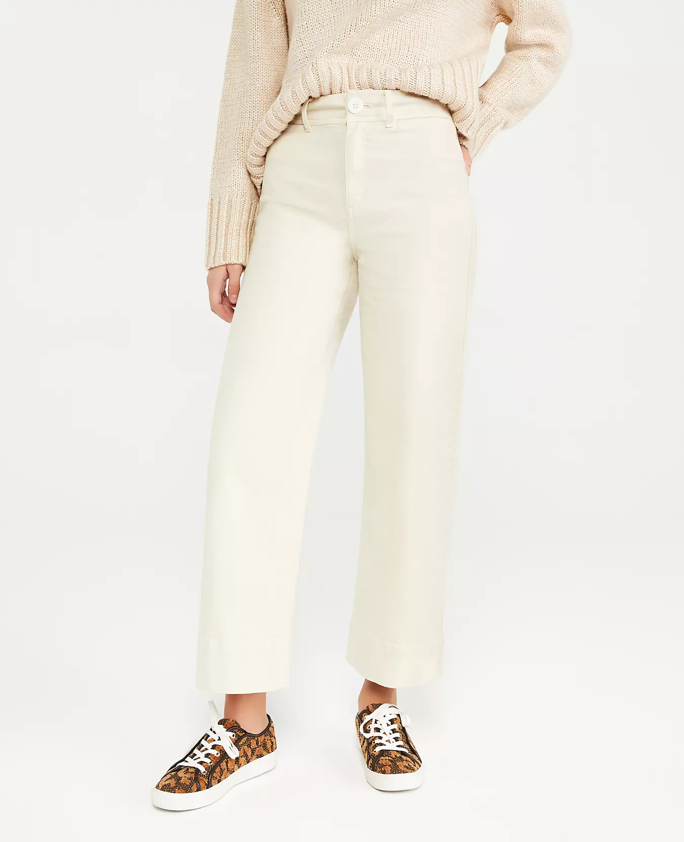 The Onseam Pocket High Rise Wide Leg Jean | Ann Taylor (US)