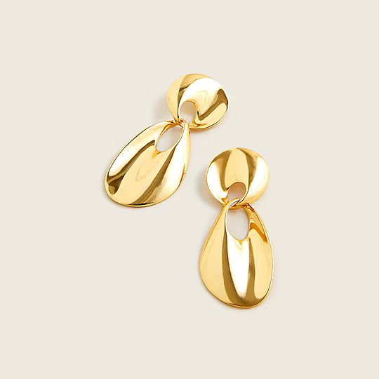 Metallic drop earrings | J.Crew US