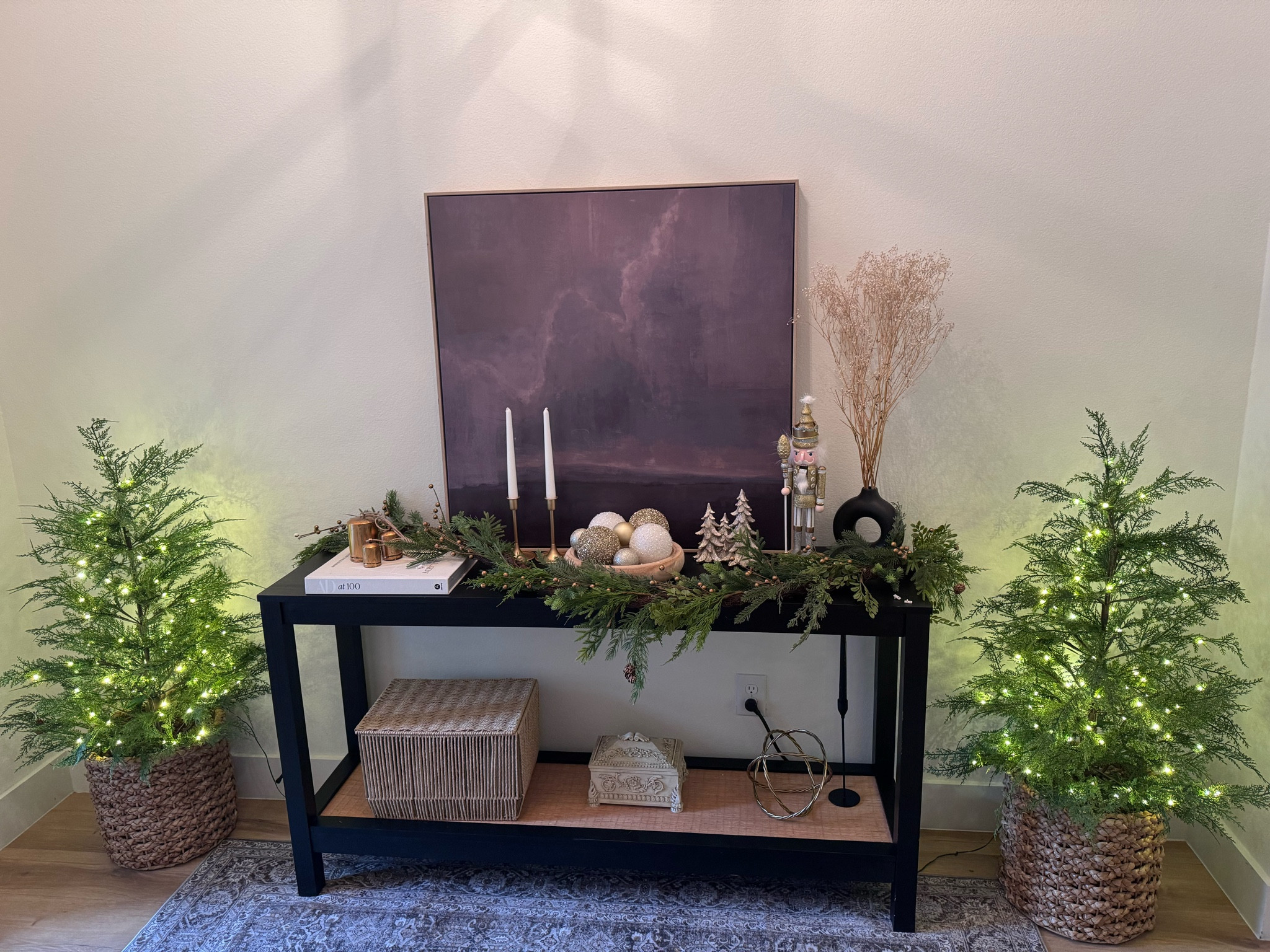 Our entry way is holiday ready. These trees really elevated the space! 

#LTKHoliday #LTKCyberWeek #LTKGiftGuide