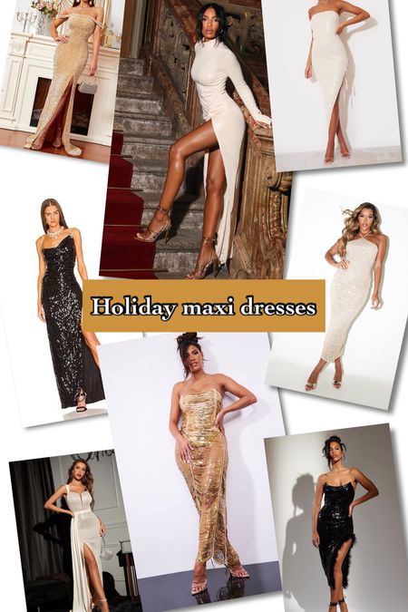 Affordable maxi dresses with the shimmer needed this holiday season!

#LTKstyletip #LTKHoliday #LTKSeasonal