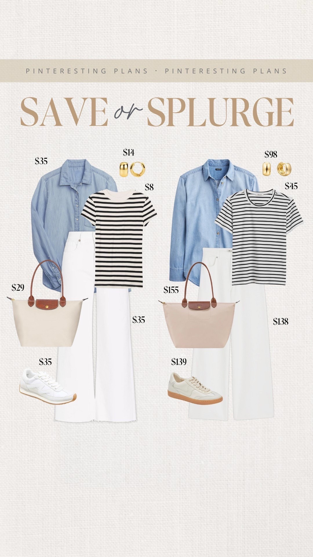 Save and Splurge 🙌🏻🙌🏻 Casual spring, spring outfit, sneakers chambray shirt, t shirt, earrings, spring look, spring vacation, Easter

#LTKFindsUnder100 #LTKStyleTip #LTKSeasonal