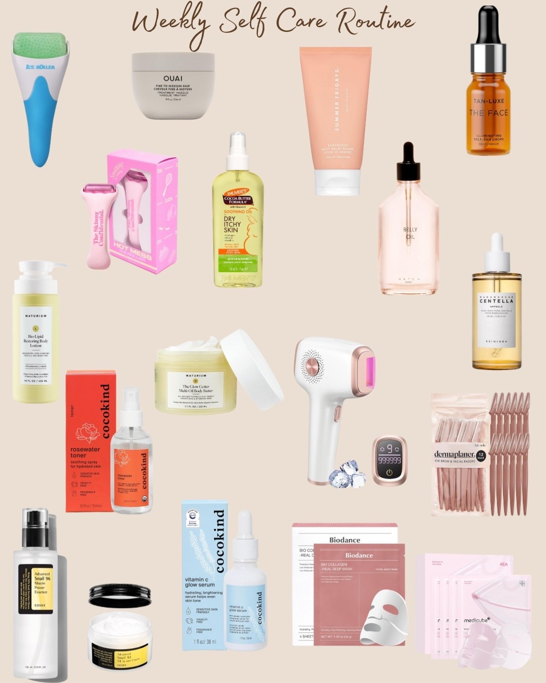 Weekly Self Care Routinee

#LTKFindsUnder50 #LTKBump #LTKBeauty