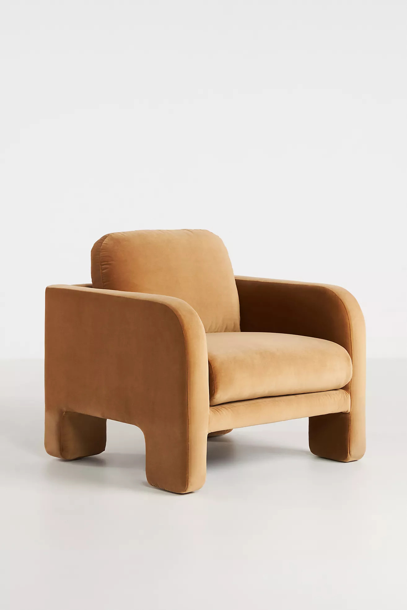 Velvet Lawson Chair | Anthropologie (US)