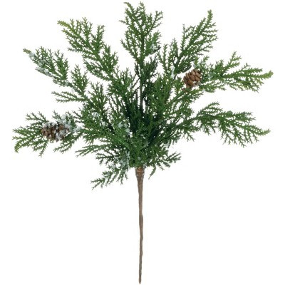 Sullivans Artificial Cypress with Snow Pick 10"H Green | Target