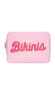 Stoney Clover Lane Hand Embroidered Bikinis Large Pouch in Flamingo from Revolve.com | Revolve Clothing (Global)