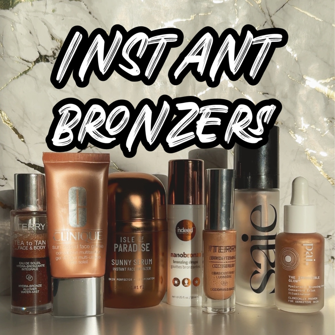 Favourite instant bronzers for that summer glow without the fuss.
Don’t forget to use my discount code ADDICTEDTO_LF when shopping on Look Fantastic 