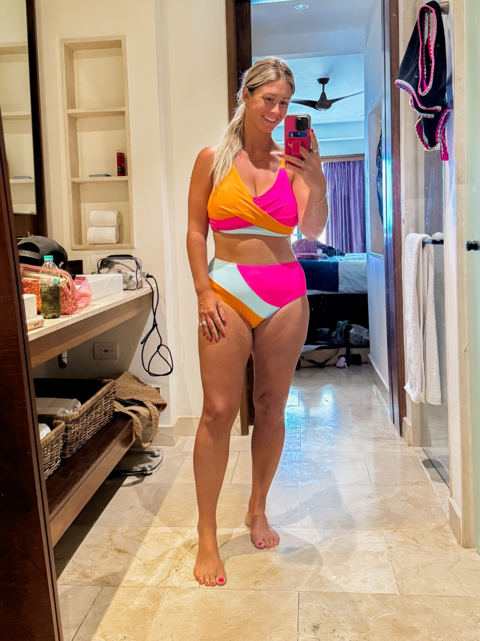 Adding a little color to my swim collection with this super fun 2 piece swim!

#LTKSwim #LTKMidsize
