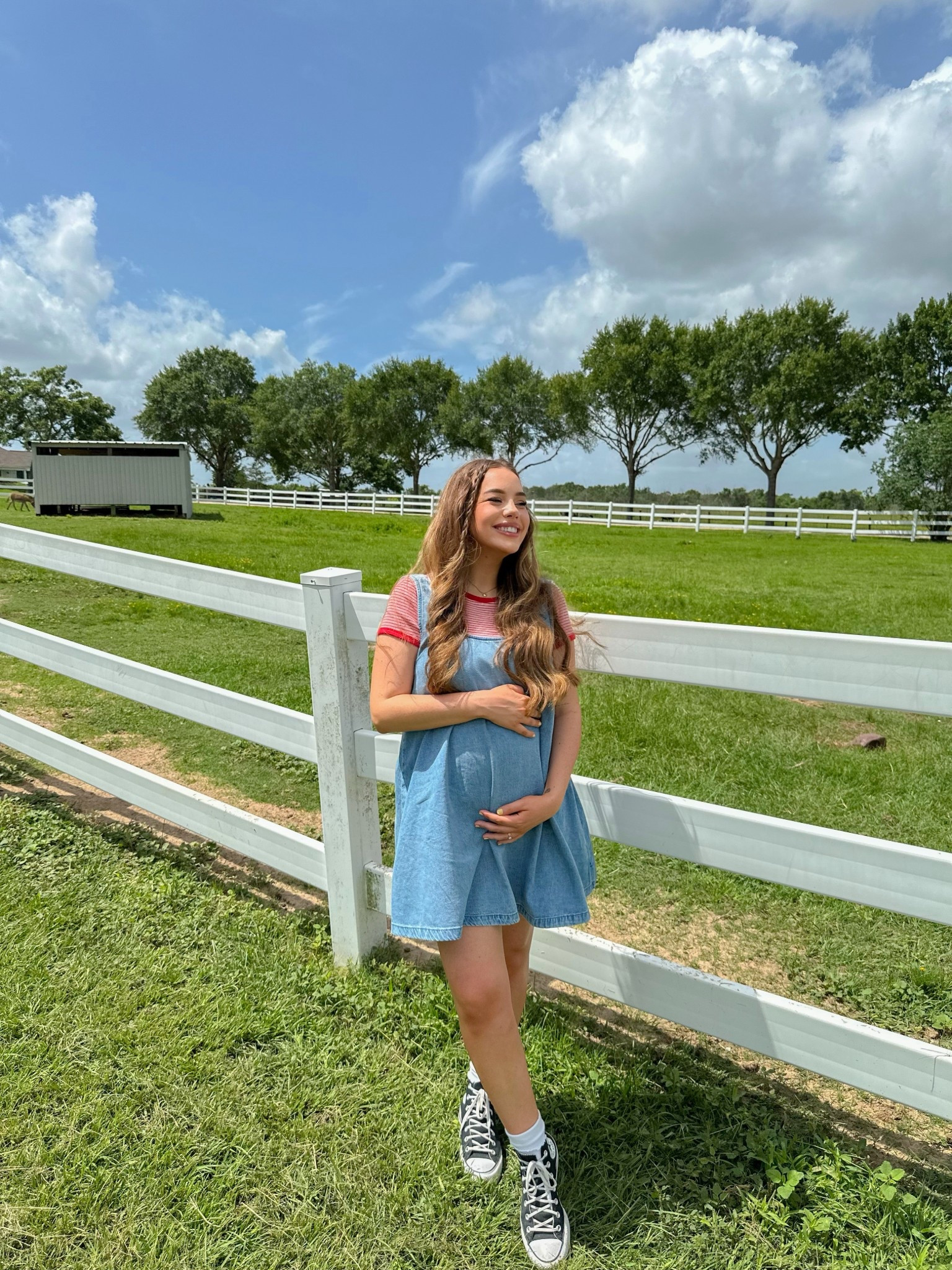 Bump friendly summer outfit ☀️ wearing a medium 

#LTKSummerEdit #LTKBump #LTKMidsize