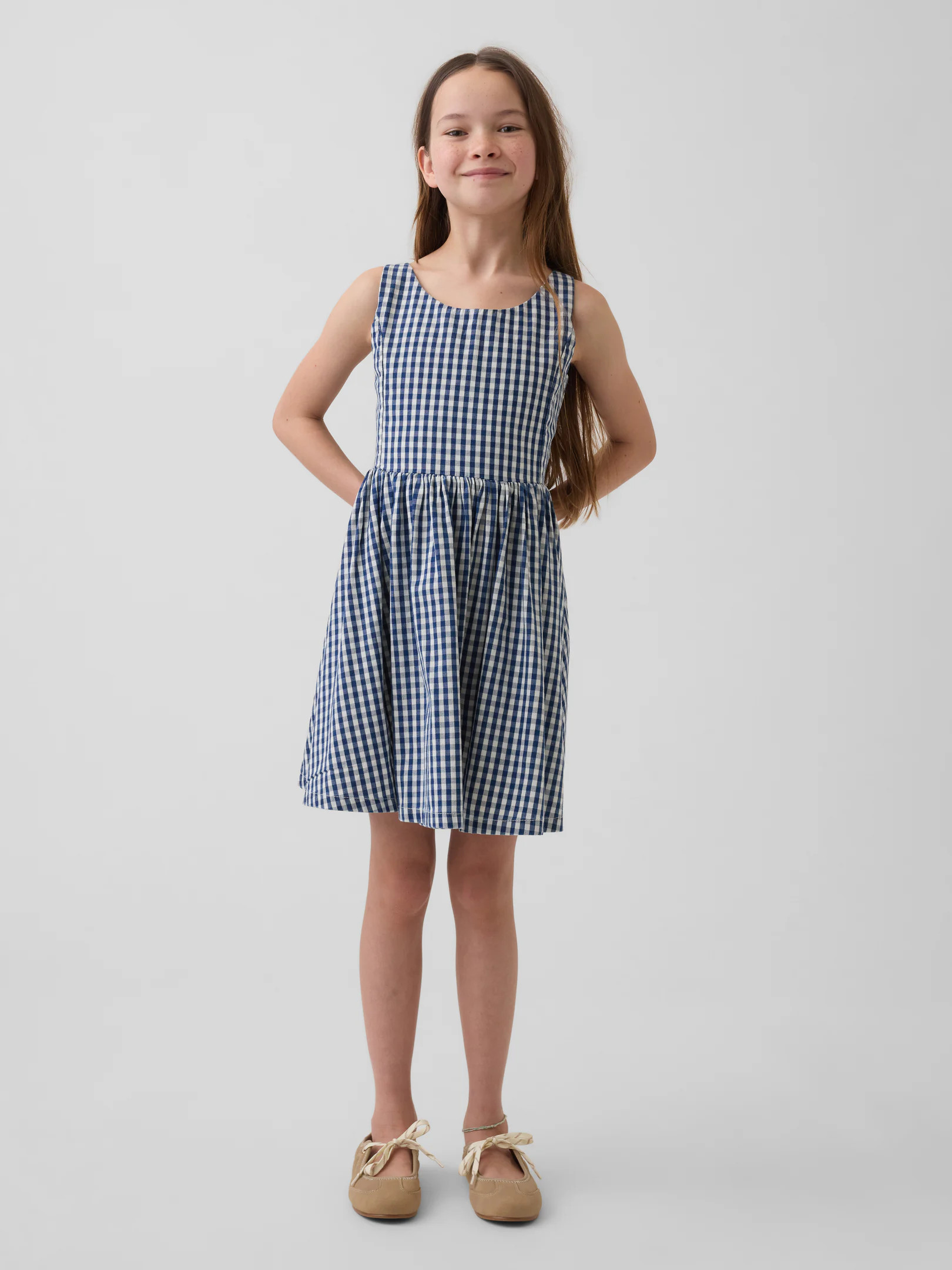 Kids Gingham Denim Dress | Gap (US)