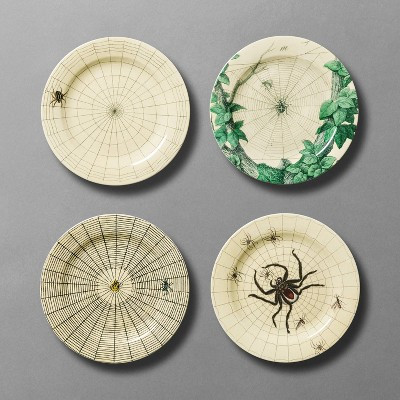 4pc 7" Melamine Spider and Web Appetizer Plates - John Derian For Target | Target