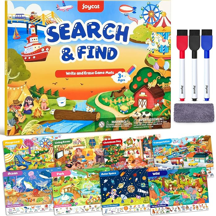 JoyCat Search & Find Activity Books, Preschool Learning Game Activities | Amazon (US)