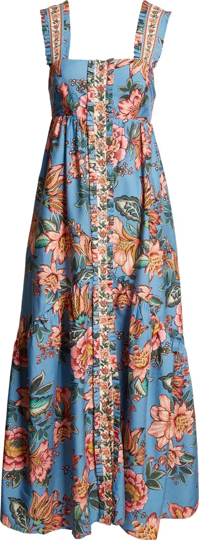 FARM Rio Wonderful Bouquet Button Front Maxi Dress | Nordstrom | Nordstrom