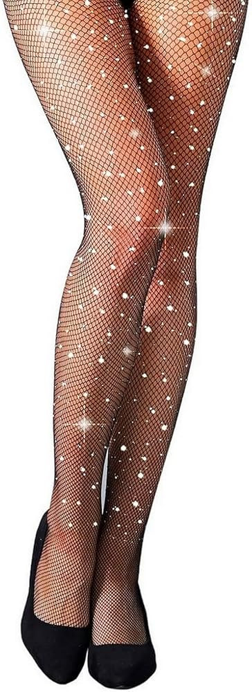MengPa Women's Fishnets Tights High Waist Stockings Party Thigh High Pantyhose | Amazon (US)
