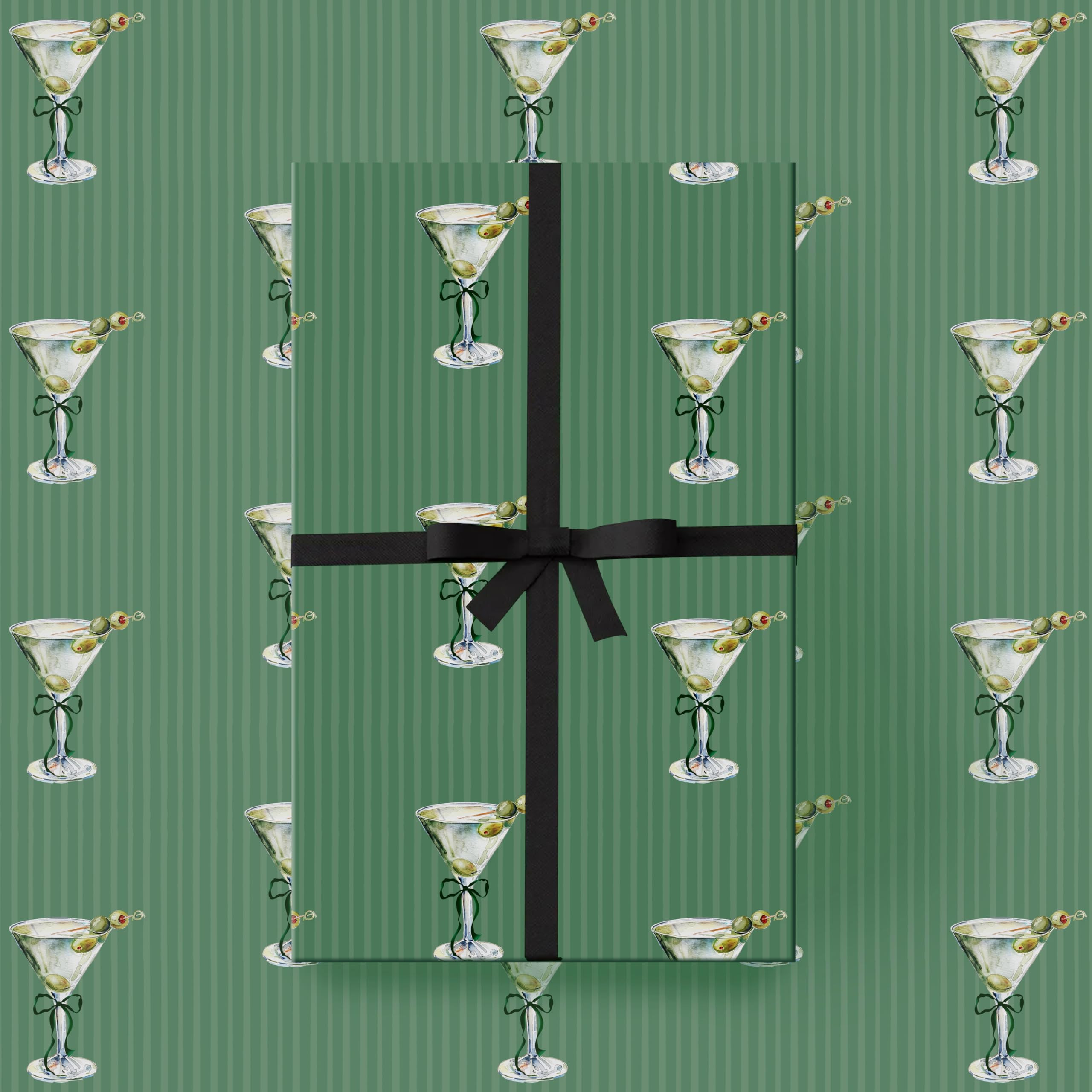 Ywdbzjhs 10 Sheets Martini Wrapping Paper - Not Roll - 19.7 x 27.6 Inch A Tini Bit Older Gifts Wr... | Amazon (US)