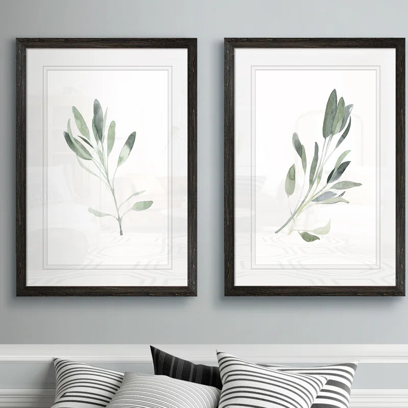 Three Posts Simple Sage - 2 Piece Picture Frame Painting Print Set & Reviews | Wayfair | Wayfair North America