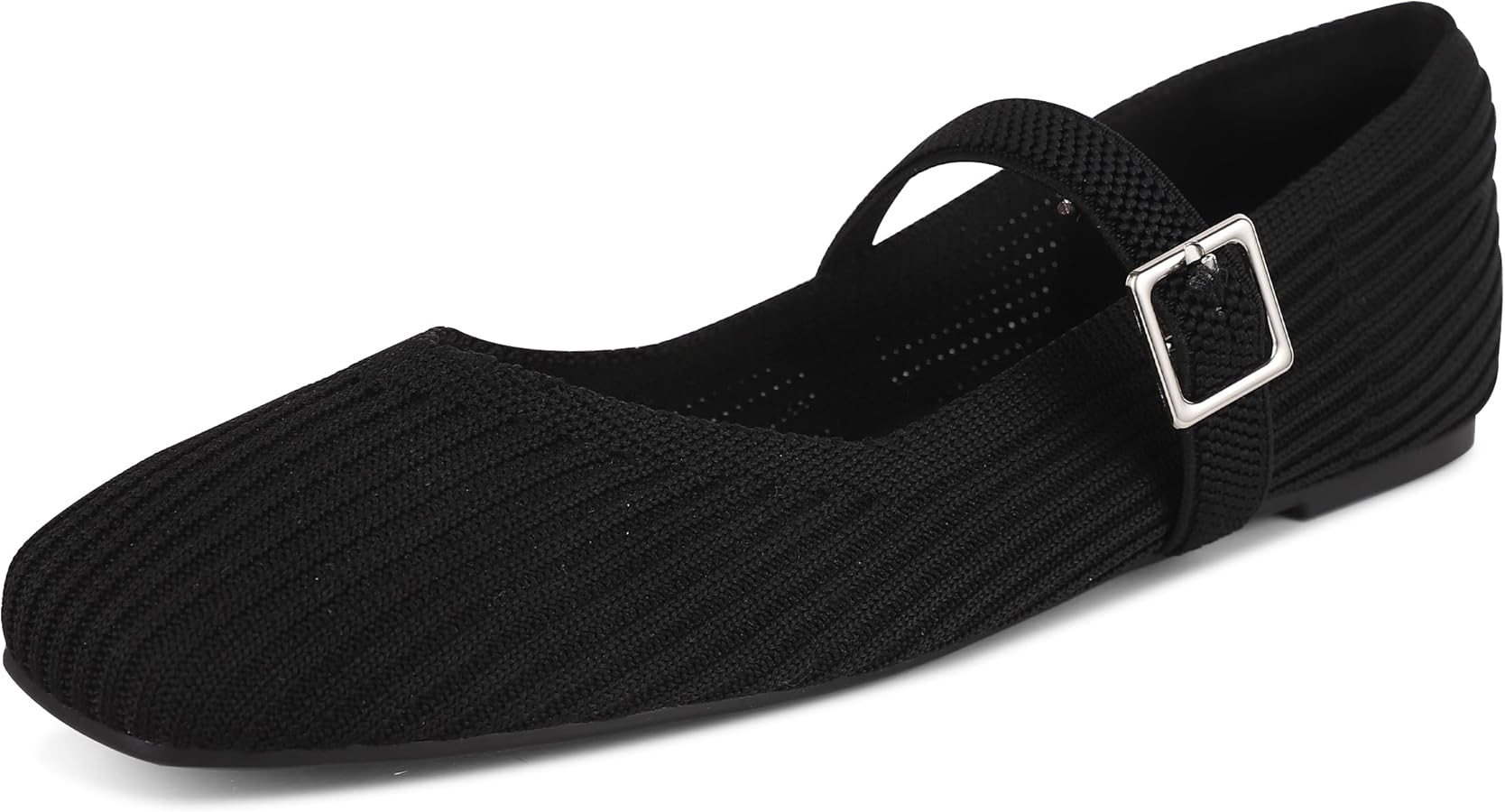 CELNEPHO Flats for Women Square Toe Ballet Flats Shoes Comfortable Dressy Knit Flats for Women Ar... | Amazon (US)