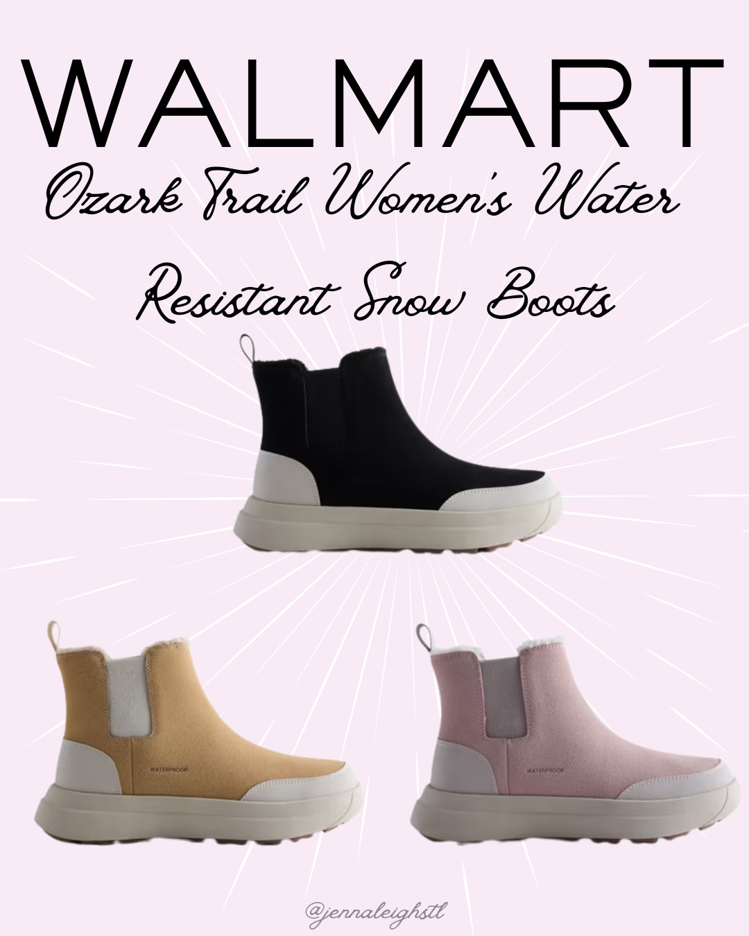 Walmart find! 🤎 These Ozark Trail Women’s Water Resistant Chelsea Snow Boots are a great option for colder weather. They come in 3 color options, making them easy to pair with your fall and winter outfits! ❄️ 

 #LTKSeasonal #LTKActive #LTKMidsize