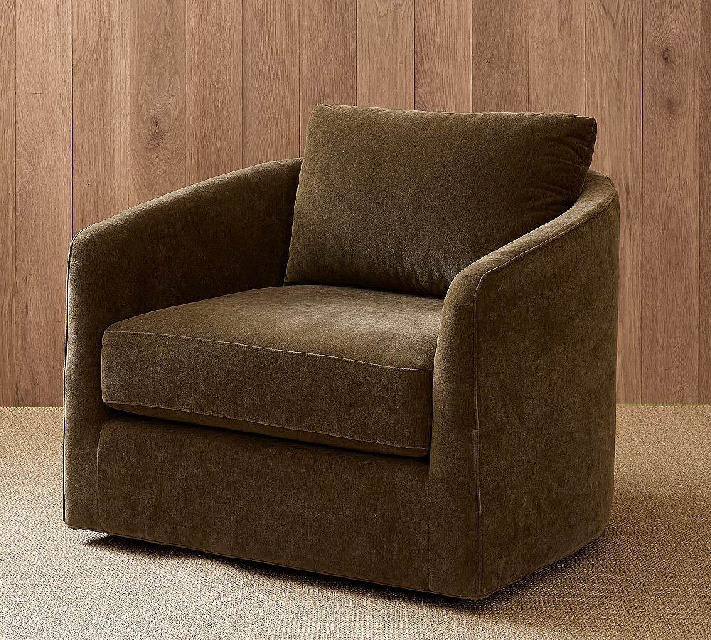 Remmy Swivel Chair | Pottery Barn (US)
