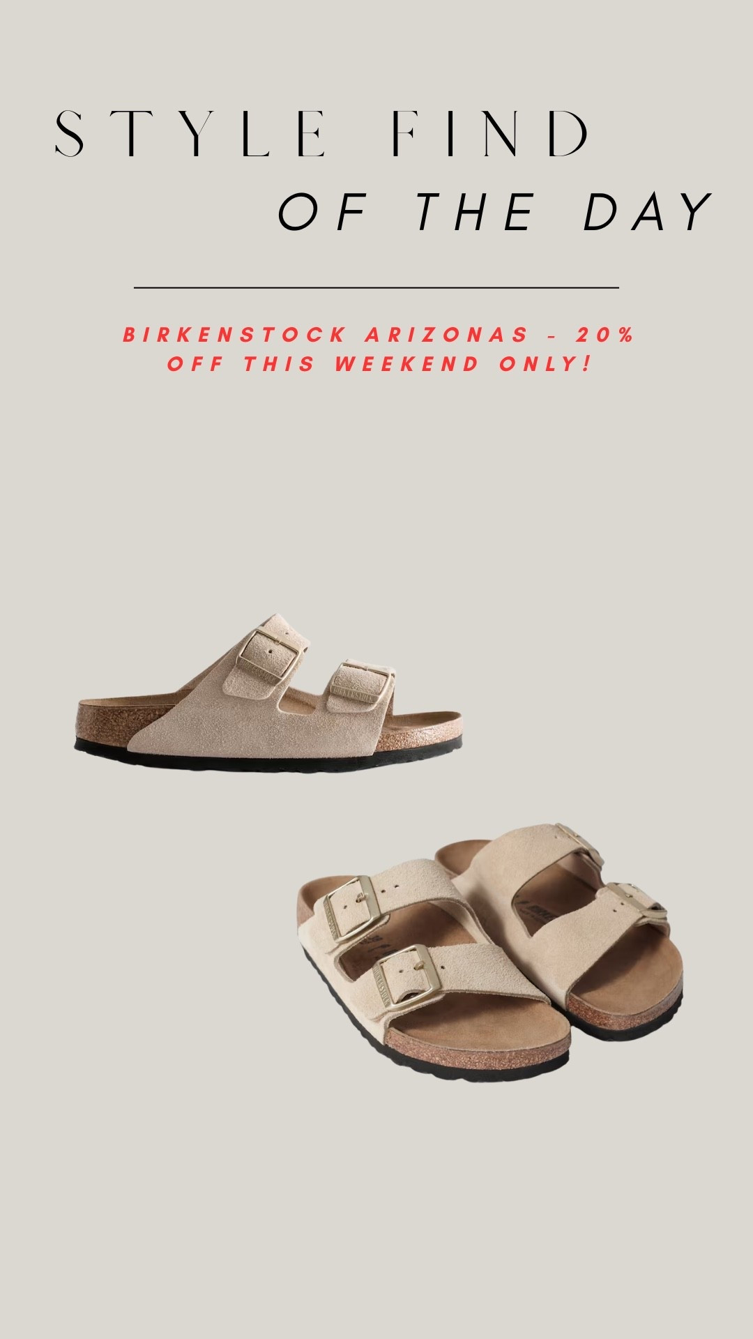 Style find of the day: discounted Birkenstock Arizona!

#LTKshoes #LTKsale #LTKsummer