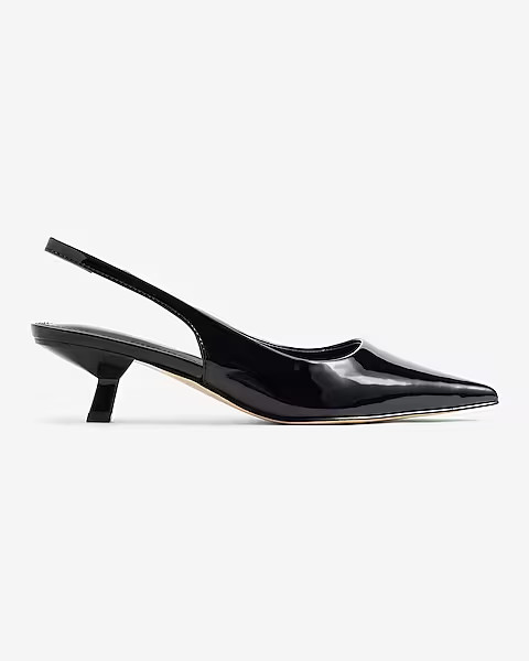 Slingback Kitten Heel Pumps | Express