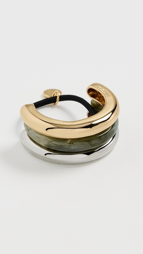 Anya Mixed Metal Marble Pony Cuff | Shopbop