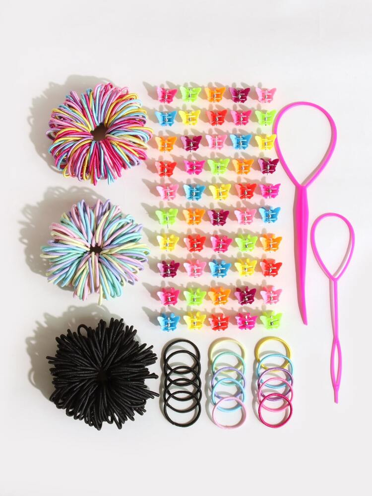 352pcs Girls Random Color Colorful Hair Accessory | SHEIN