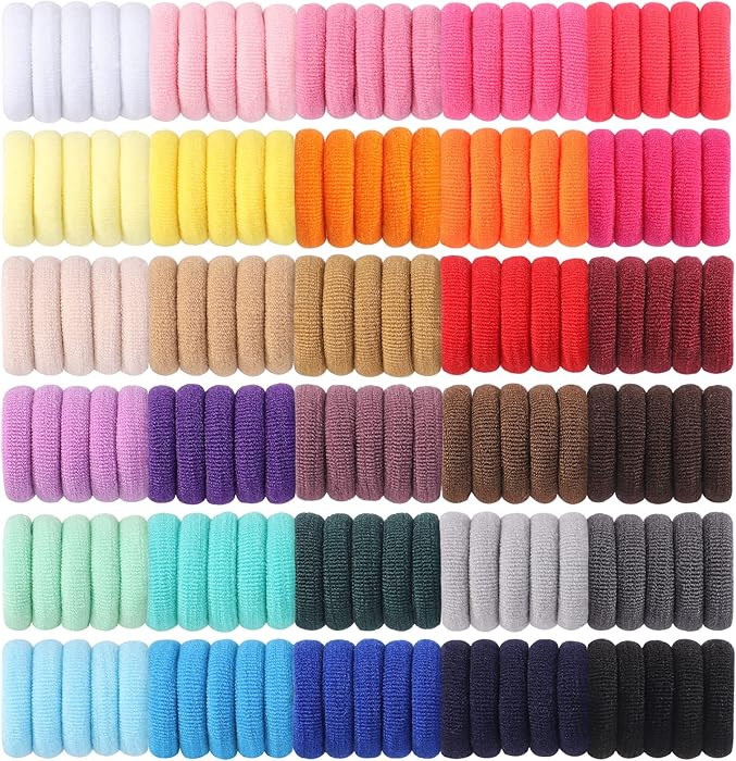 Jollybows 300pcs Baby Hair Ties Girls Elastic Hair Accessories Small Nylon Hair Bands for Toddler... | Amazon (US)