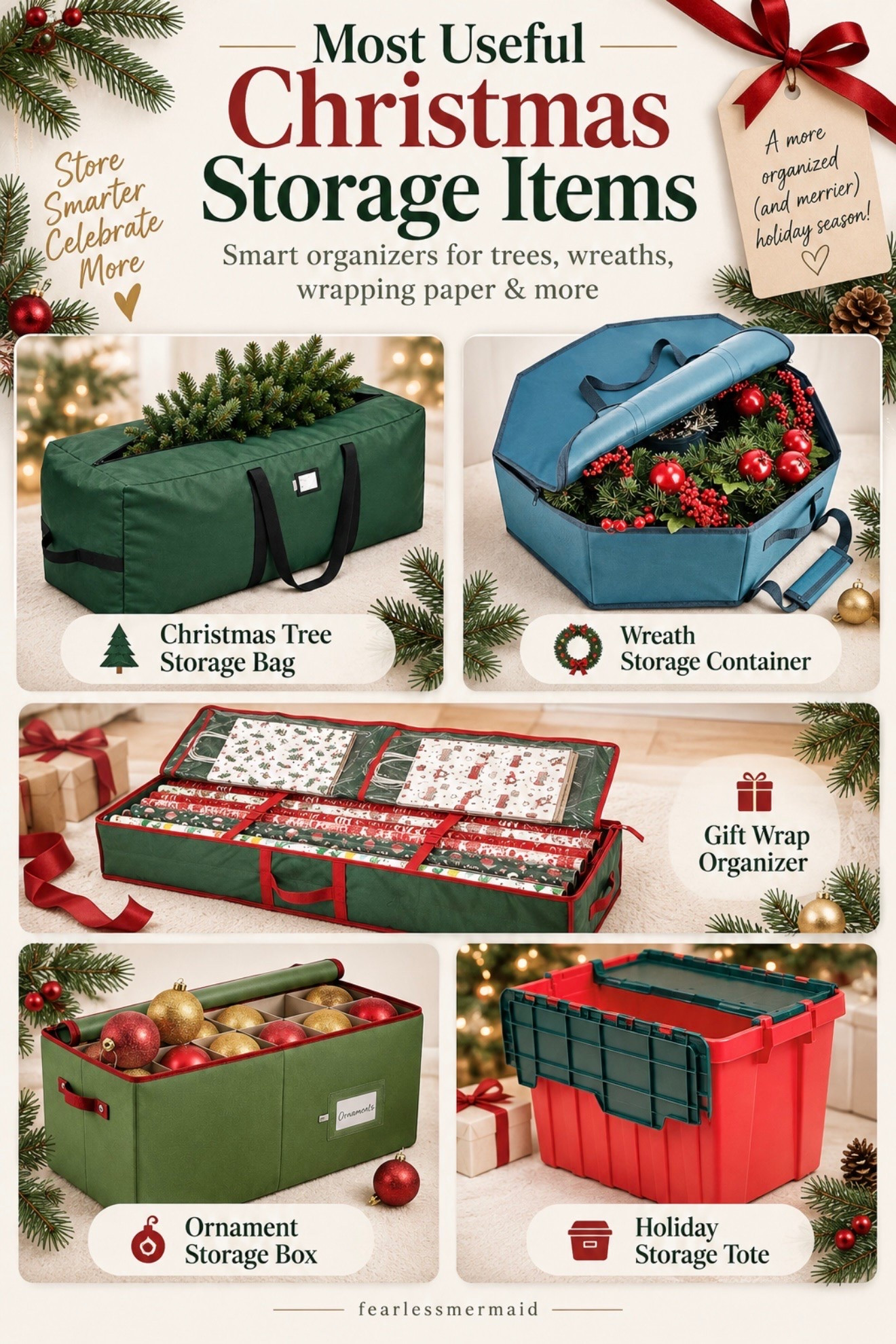 I always grab extra organization before christmas so i’m ready to put away #christmasstorage #organization

#LTKSeasonal #LTKHome