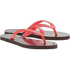 Jelly Beach Flip Flop Sandals for Women Clear Jelly Slip on Comfortable Thong Sandals Slides Sand... | Amazon (US)