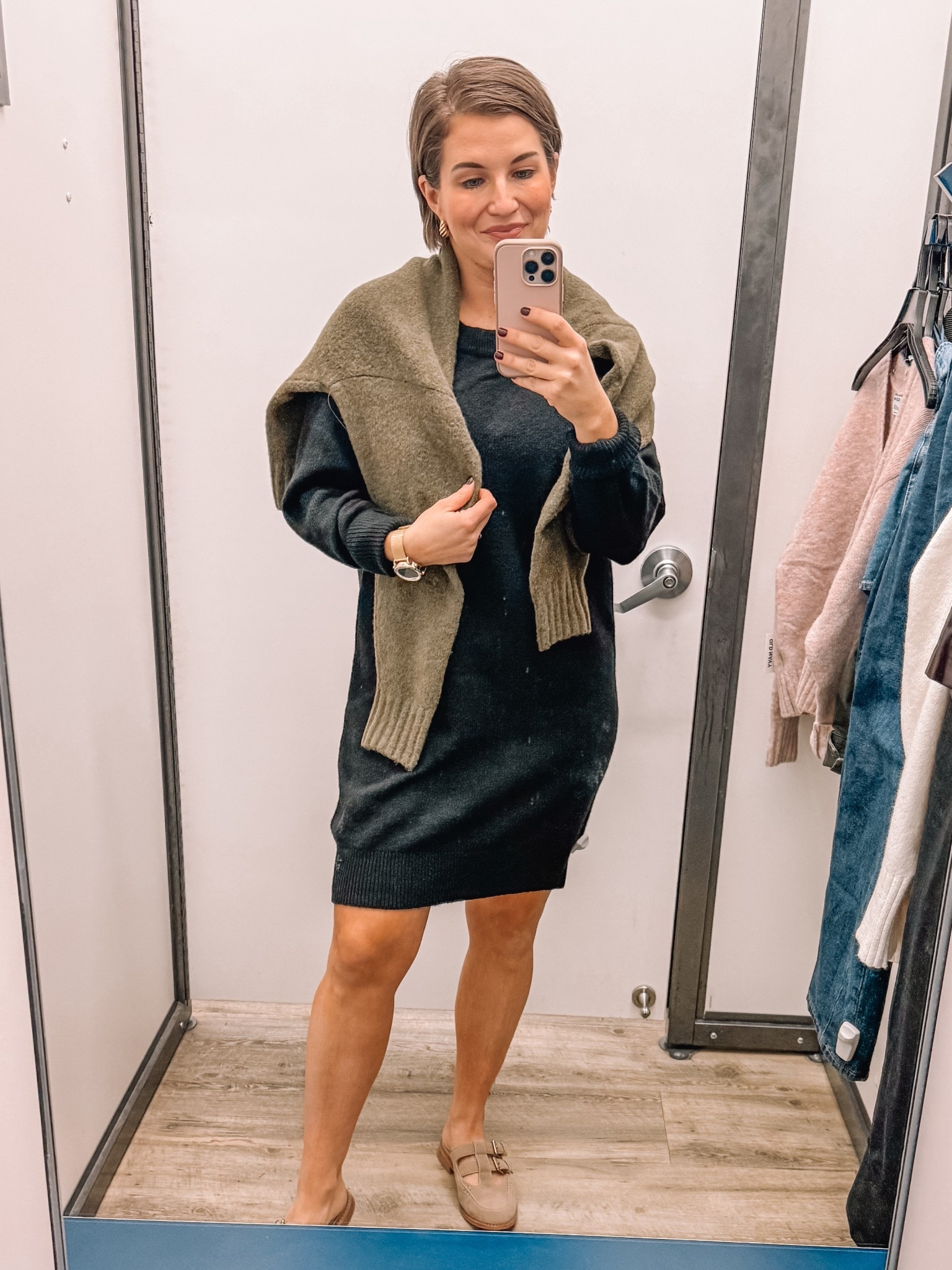 Black sweater dress would make a great Thanksgiving outfit! 50% off today! 

#LTKSeasonal #LTKFindsUnder50 #LTKSaleAlert