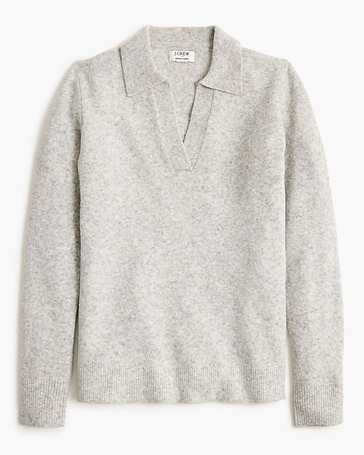 Sweater-polo in extra-soft yarn | J.Crew Factory