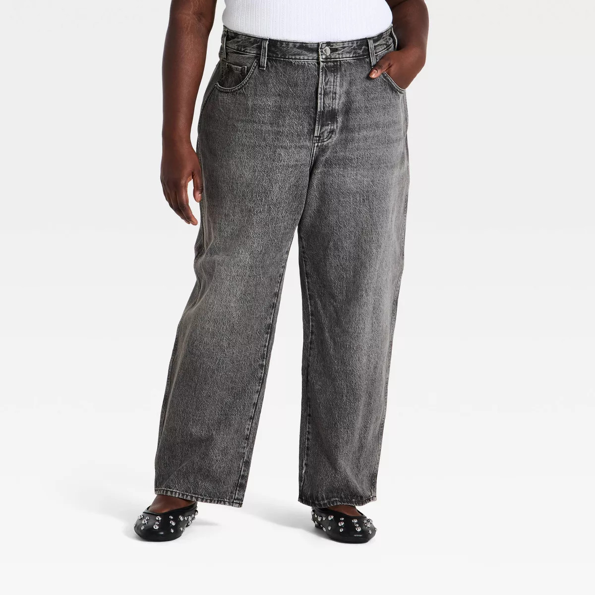 Women's Mid-Rise Boyfriend Jeans - Universal Thread™ Gray 14 | Target