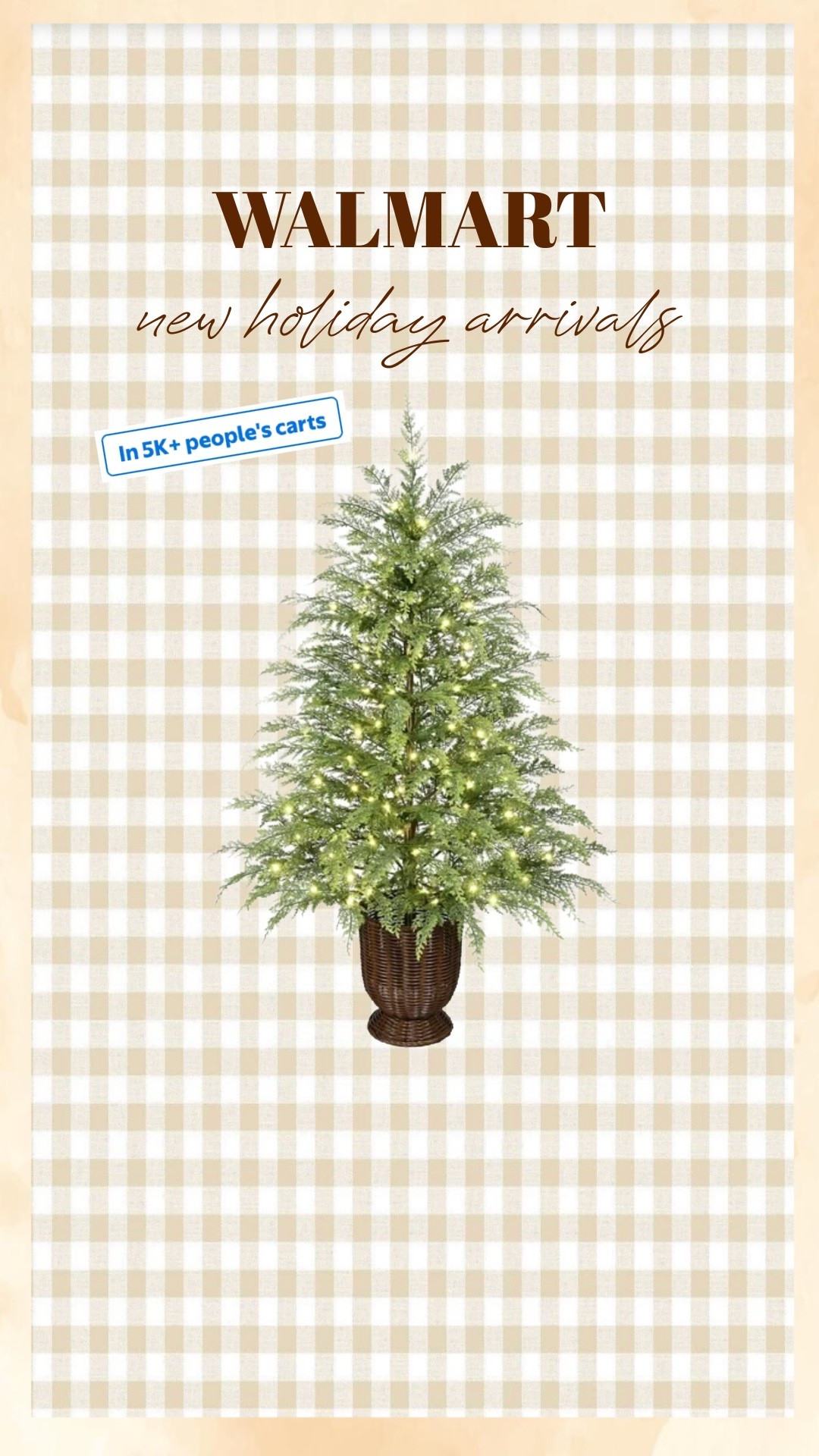 This 4 foot pre lit Christmas tree is currently in stock!!