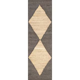 nuLOOMBlack 2 ft. x 8 ft. Pandora Diamond Jute Runner Rug(144)Questions & Answers | The Home Depot