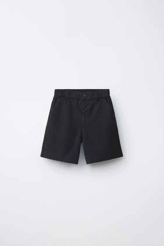 DescriptionColorContentsMeasurementsShorts with adjustable interior waistband and front snap butt... | Zara US
