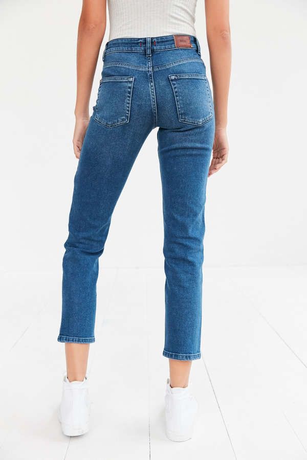 BDG Girlfriend High-Rise Jean - Rinsed Indigo | Urban Outfitters US