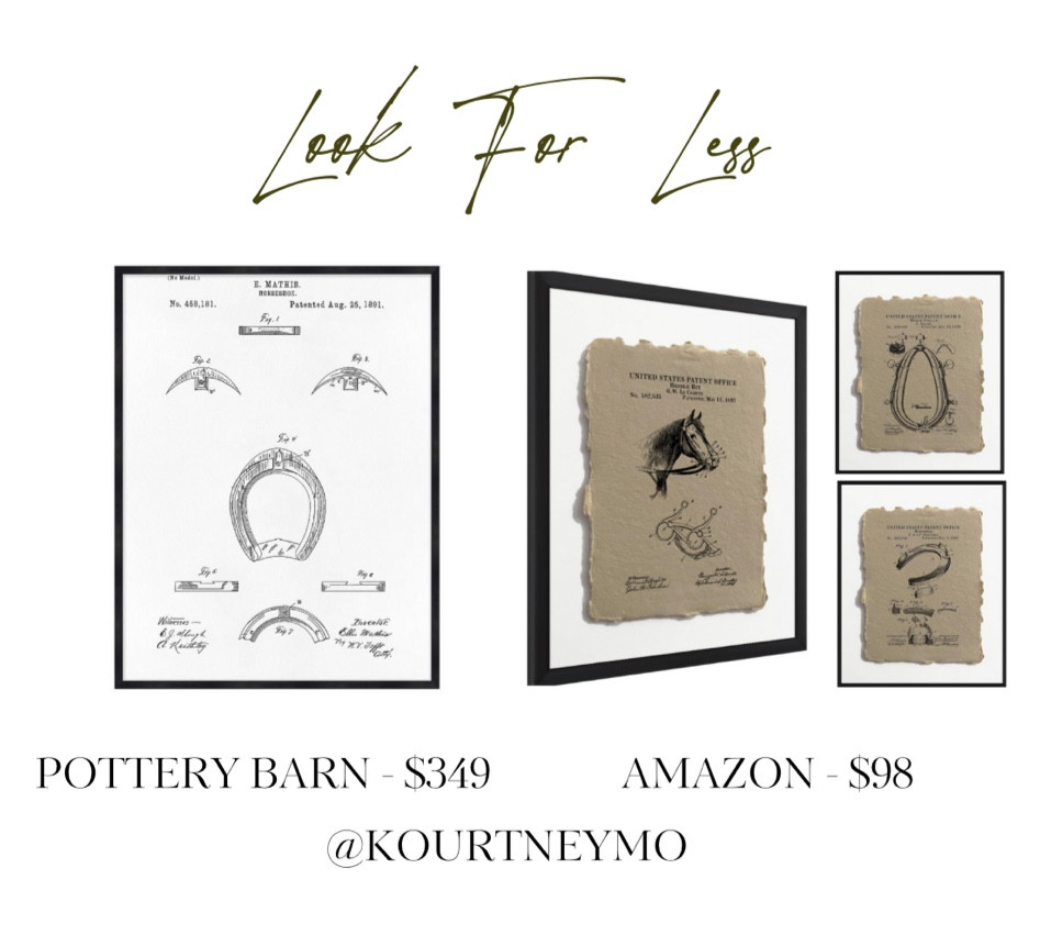 Pottery Barn dupe, look for less, designer inspired home, western decor, modern western style, equestrian decor, wall art, Amazon finds

#LTKhome