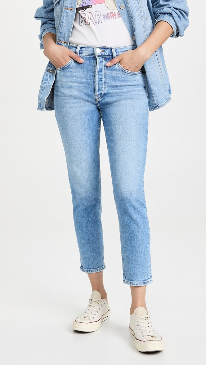 90s High Rise Ankle Crop Jeans | Shopbop