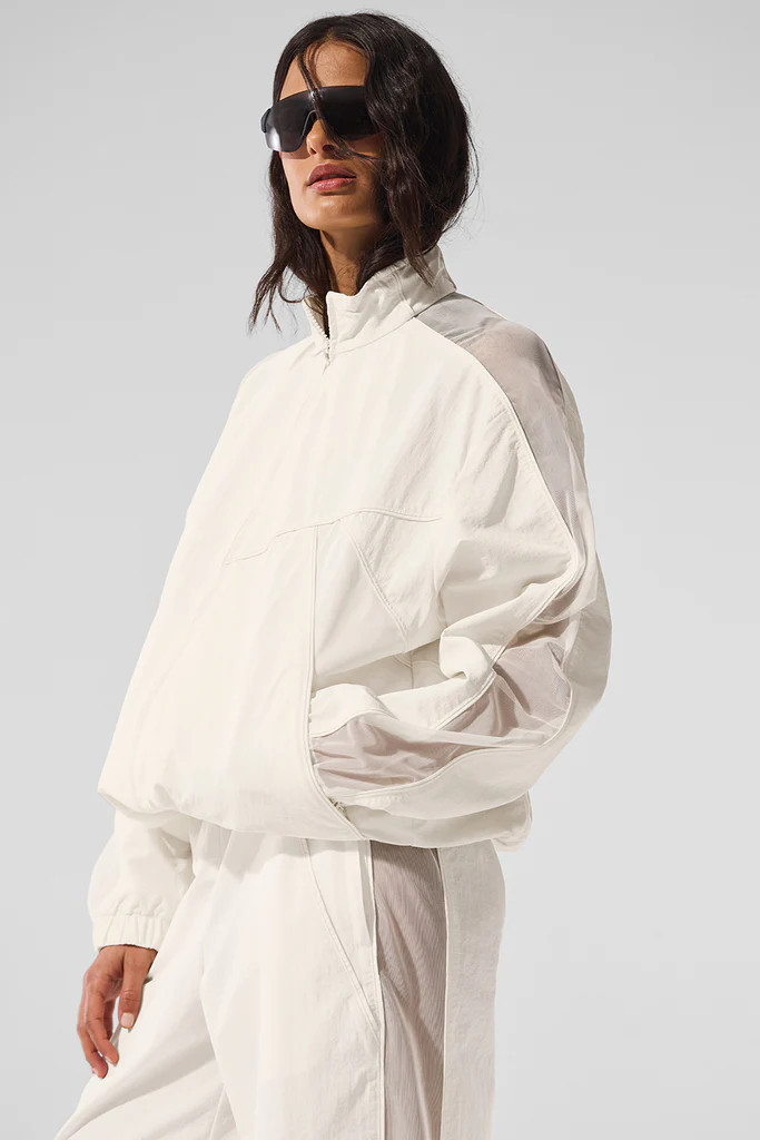 Origin Full-Zip Track Jacket - Ivory | Alo Yoga (US)