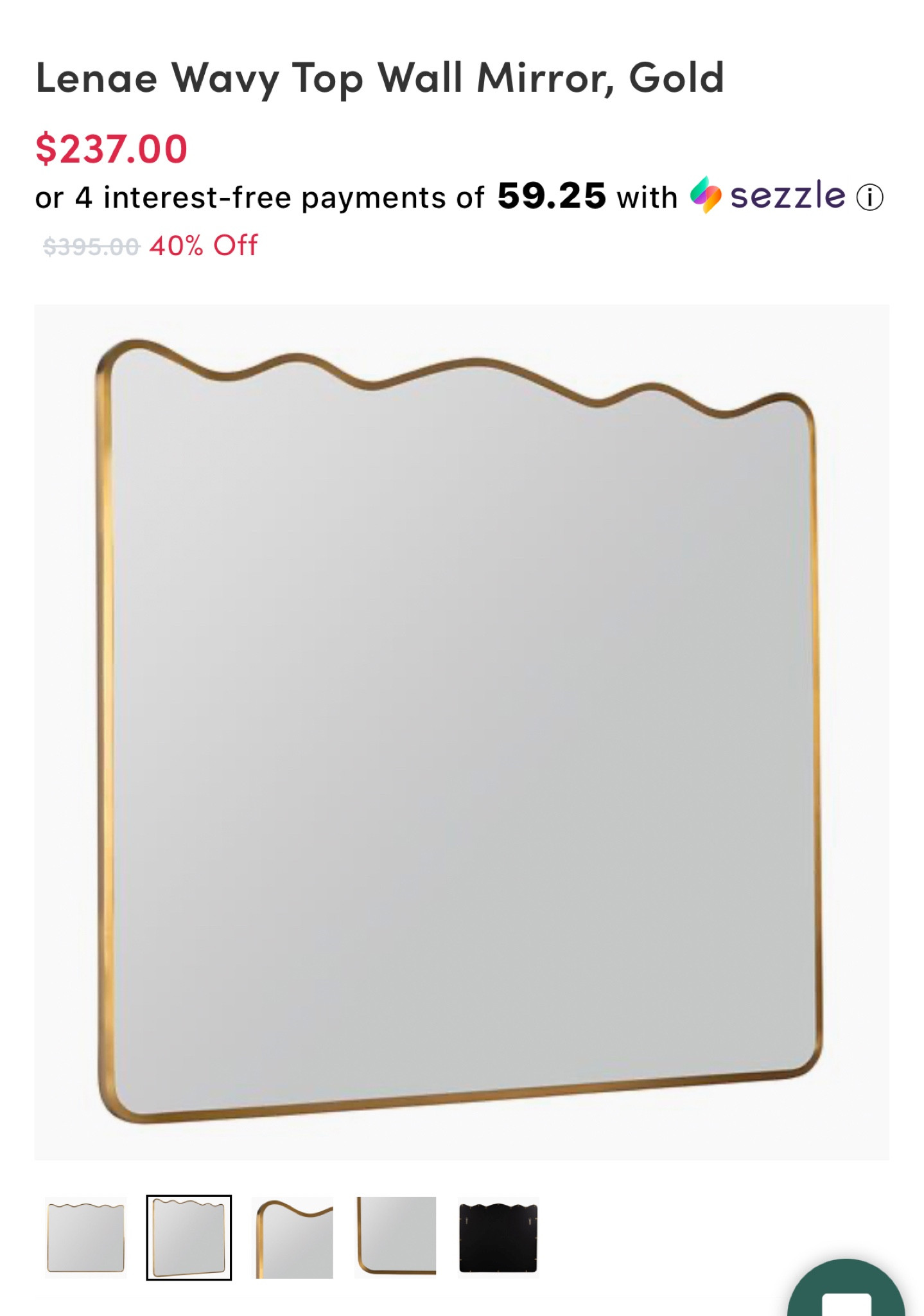 Affordable wavy mirrors