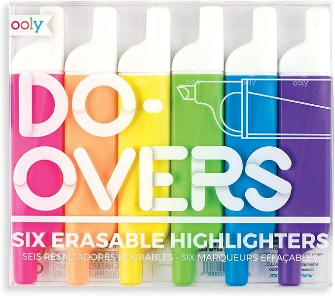 Ooly Do Over Highlighters - Set of 6 | Amazon (US)
