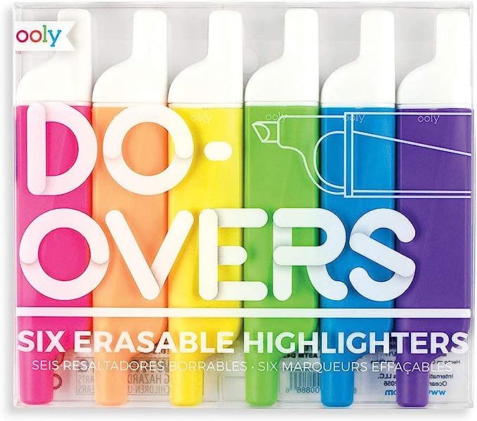 Ooly Do Over Highlighters - Set of 6 | Amazon (US)