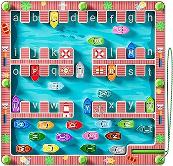 Magnetic Alphabet Maze, Montessori Toys for 3+ Year Old Boys and Girls,Fine Motor Skill Education... | Amazon (US)