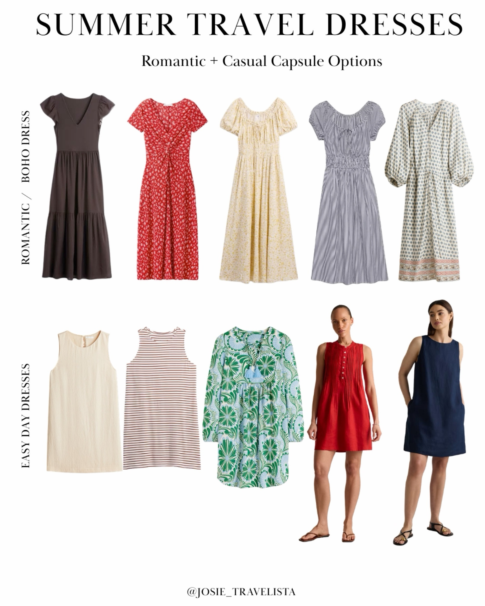Easy romantic dresses for Europe summer travel

These are your throw-on-and-go travel dresses—soft, breathable, and easy to style.

Perfect for:
• café mornings
• market walks
• casual dinners

Lightweight, versatile pieces you’ll reach for again and again on a Europe trip.