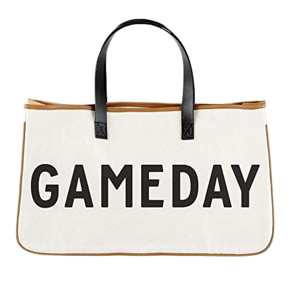 Santa Barbara Design Studio Tote Bag For Women Canvas Shoulder Bag with Genuine Leather Handles, | Amazon (US)